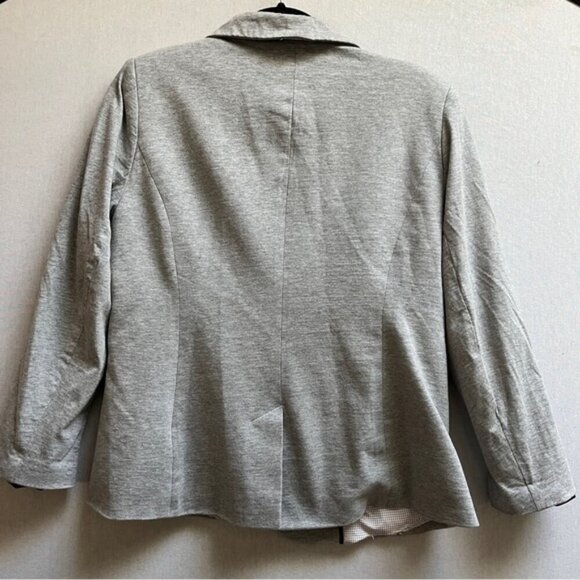 Paraphrase cotton blend gray blazer Sz M - Picture 2 of 10